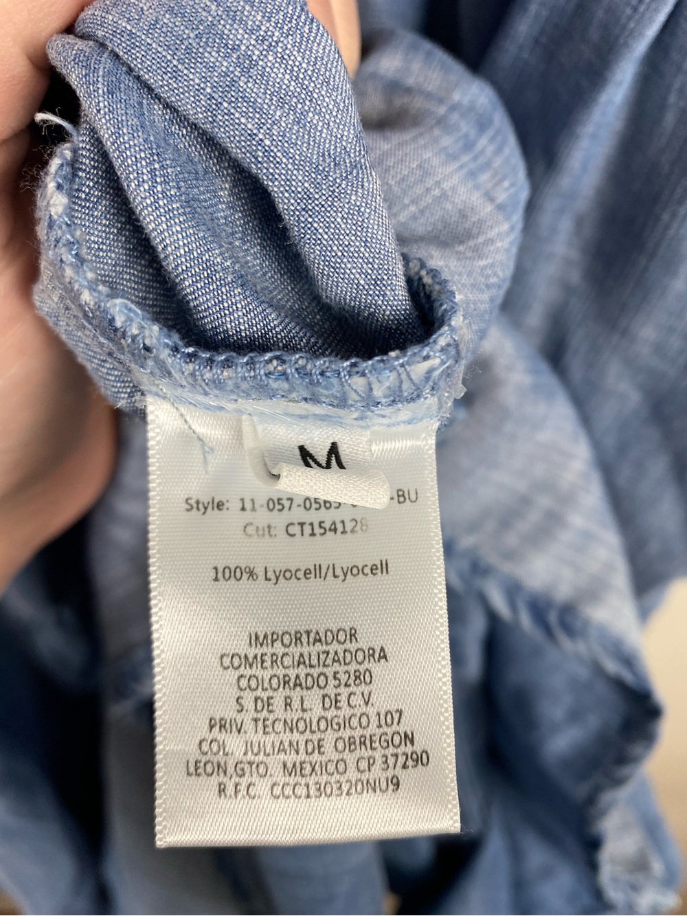 Stetson Women's Denim Tiered Maxi Dress M - Picture 6 of 7